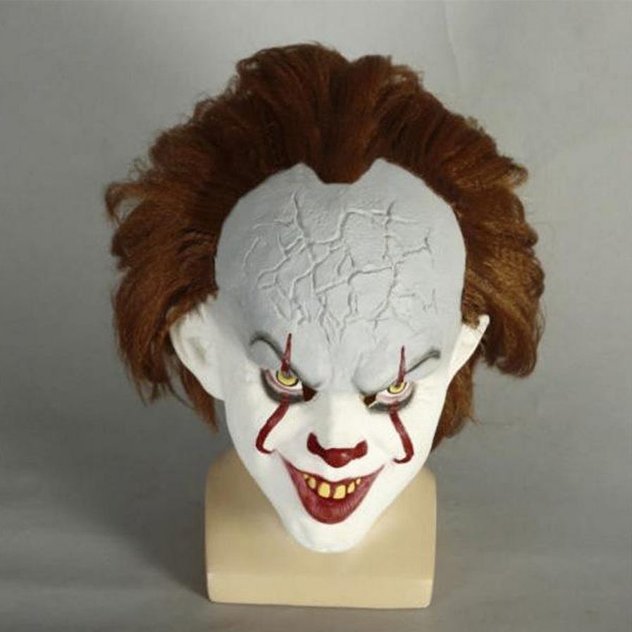 Teeth IT Stephen Clown Mask Horror Stephen King’s It Clown Mask Glowing Creepy Clown Halloween Mask.
