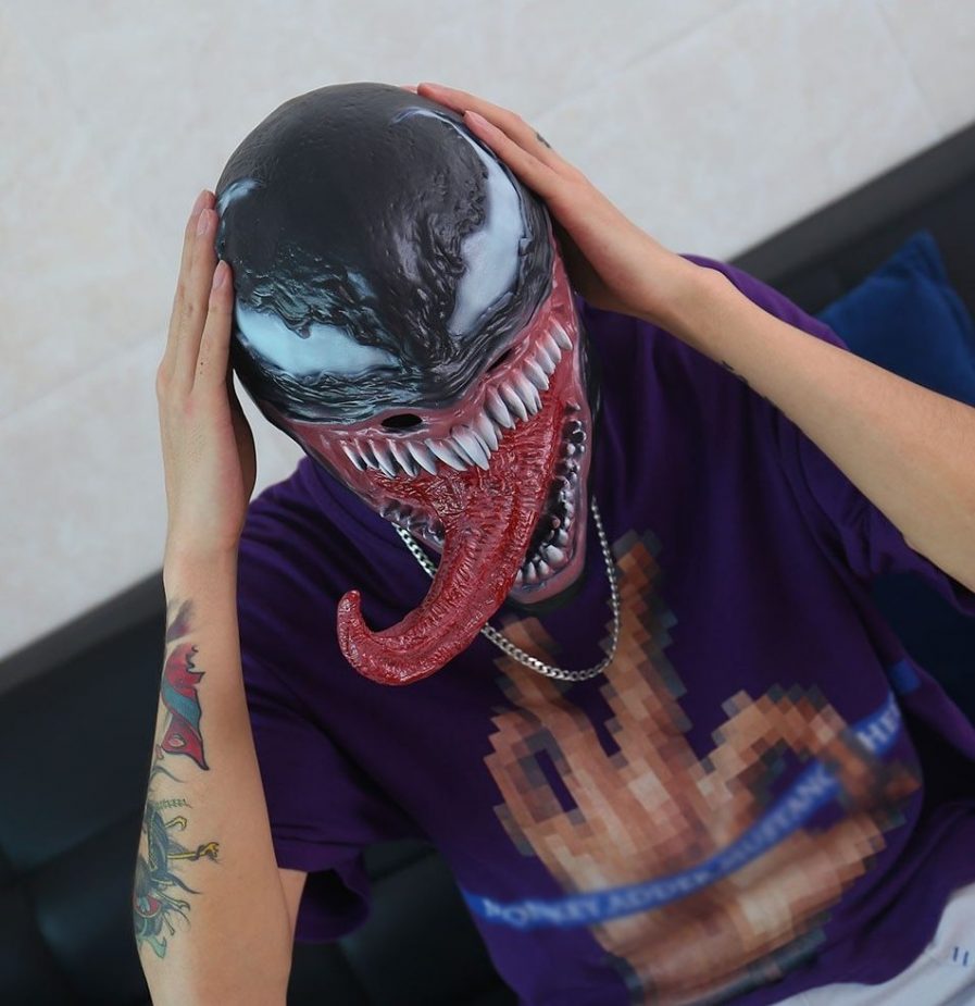 Venom 2 Let There Be Carnage mask Venom Mask Deadly Guardian Scary Halloween Mask Venom Mask.
