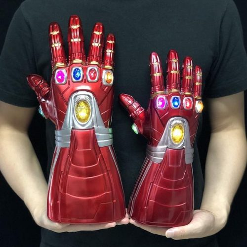 New Iron man Infinity Gauntlet for Kids, Iron Man Glove LED with Removable Magnet Infinity Stones-3 Flash mode. photo review